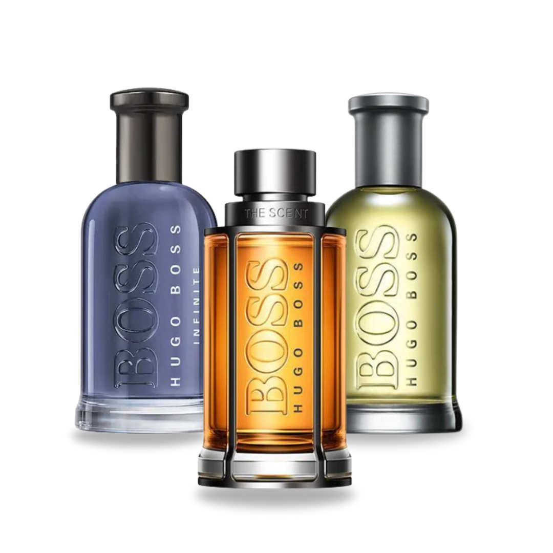 BLACK FRIDAY: Paquete de 3 perfumes BOSS BOTTLED, BOSS THE SCENT y BOSS BOTTLED INFINITE 100ml