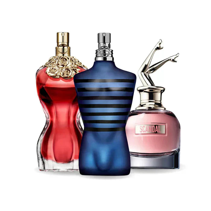 BLACK FRIDAY: Paquete de 3 perfumes LA BELLE, ULTRA MALE y Gaultier SCANDAL 100ml